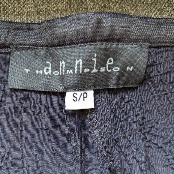 Annie Thompson Wide Leg Drawstring Pants with Contrast Hem - Picture 5 of 11